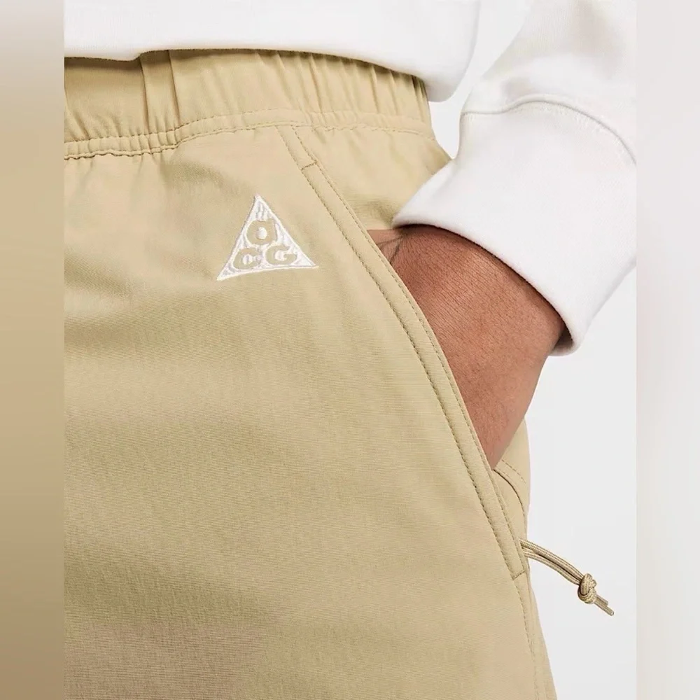 Nike ACG Pants UV Woven Hiking Pants (FN2450-297) Khaki Men's Size L NEW - Picture 4 of 5